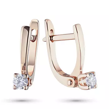 Серьги из красного золота с бриллиантами э0201сг03154900