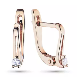 Серьги из красного золота с бриллиантами э0201сг05156800