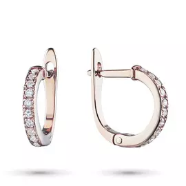 Серьги из красного золота с бриллиантом э0201сг03080400