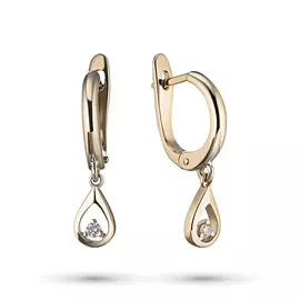 Серьги из красного золота с бриллиантами э0201сг03152300