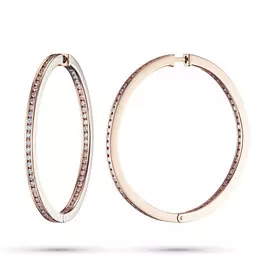 Серьги из красного золота с бриллиантом э0201сг04200821