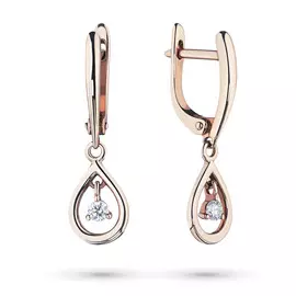 Серьги из красного золота с бриллиантами э0201сг05185800