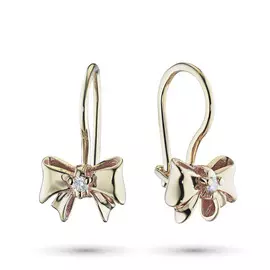 Серьги из красного золота с бриллиантом э0201сг07171400