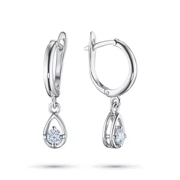 Серьги из серебра э0612сг01132700_white
