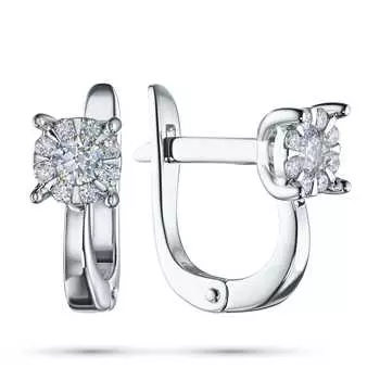Серьги из серебра э0612сг01182100_white