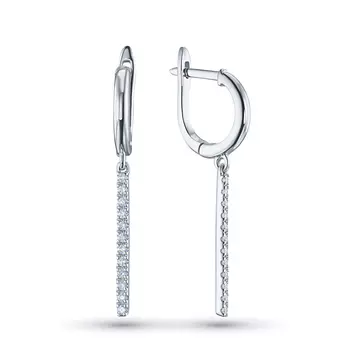 Серьги из серебра э0612сг01183500_white