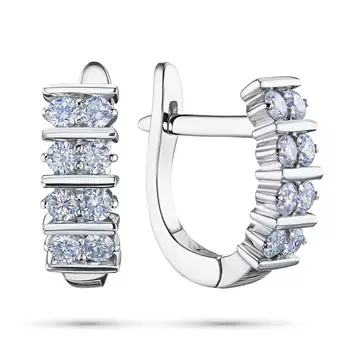 Серьги из серебра э0612сг01190800_white
