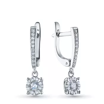 Серьги из серебра э0612сг01210953_white