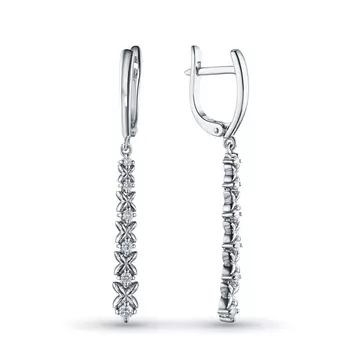 Серьги из серебра э0612сг02184200_white