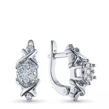 Серьги из серебра э0612сг02203650_white