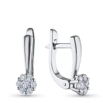 Серьги из серебра э0612сг04152800_white