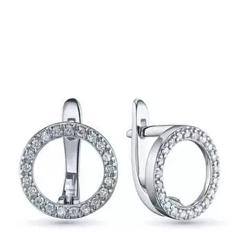 Серьги из серебра э0612сг04202732_white