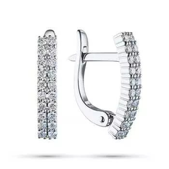 Серьги из серебра э0612сг04210303_white