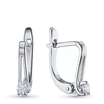 Серьги из серебра э0612сг05156800_white