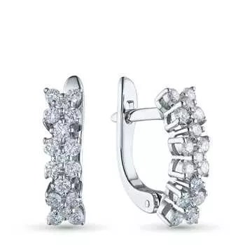 Серьги из серебра э0612сг05180600_white