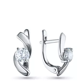 Серьги из серебра э0612сг06102200_white