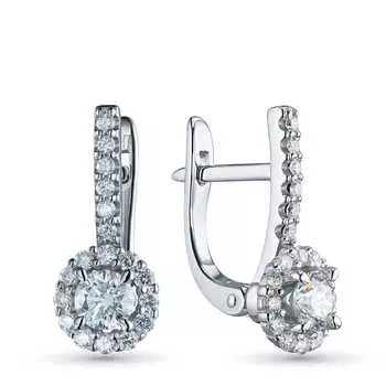 Серьги из серебра э0612сг06165200_white