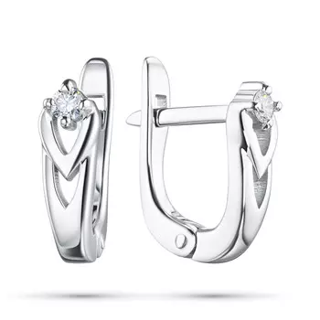 Серьги из серебра э0612сг06210502_white