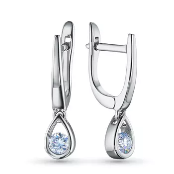 Серьги из серебра э0612сг07120600_white