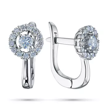 Серьги из серебра э0612сг08184000_white