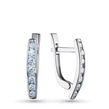 Серьги из серебра э0612сг08200109_white