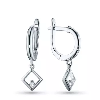 Серьги из серебра э0612сг09152000_white