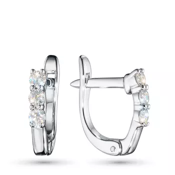 Серьги из серебра э0612сг09170500_white
