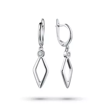 Серьги из серебра э0612сг09172200_white