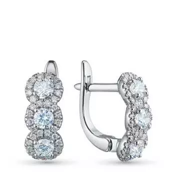 Серьги из серебра э0612сг09181000_white