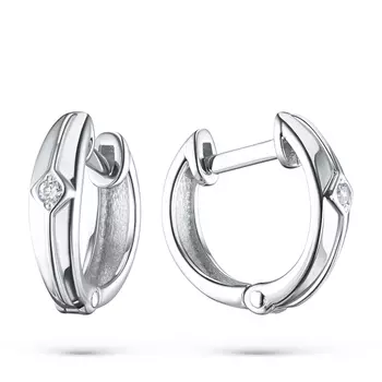Серьги из серебра э0612сг09220501_white