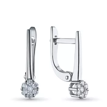 Серьги из серебра э0612сг10134800_white