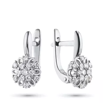 Серьги из серебра э0612сг10170800_white