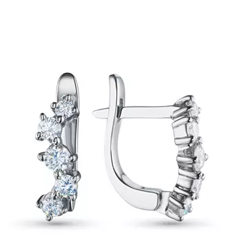 Серьги из серебра э0612сг10172900_white