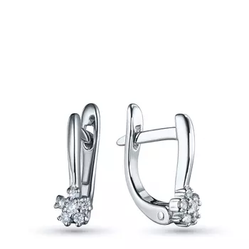 Серьги из серебра э0612сг11220501_white