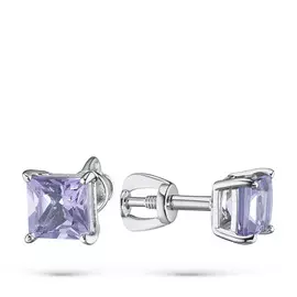 Серьги из серебра с аметистом 203816-001-0019