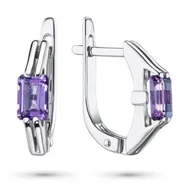 Серьги из серебра с аметистом э0607сг04200228