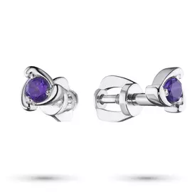 Серьги из серебра с аметистом э0607сг04200273