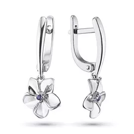 Серьги из серебра с аметистом э0607сг05162400