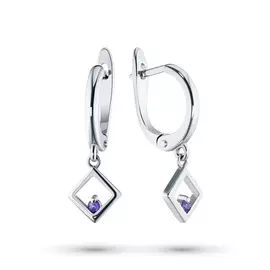Серьги из серебра с аметистом э0607сг09152000