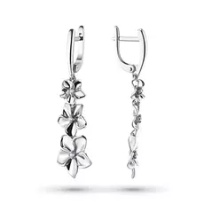 Серьги из серебра с бриллиантами э0601сг01173000
