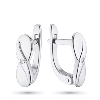 Серьги из серебра с бриллиантами э0601сг02184900