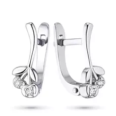 Серьги из серебра с бриллиантами э0601сг05157500