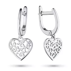 Серьги из серебра с бриллиантами э0601сг07174400