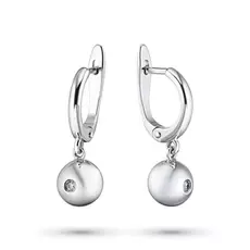 Серьги из серебра с бриллиантами э06с051538