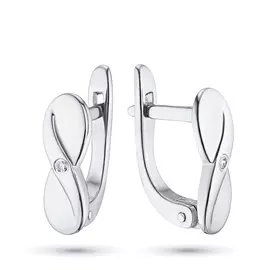 Серьги из серебра с бриллиантами э0601сг02184900