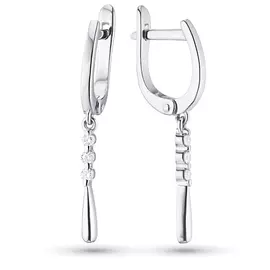 Серьги из серебра с бриллиантом э0601сг03185100