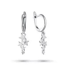 Серьги из серебра с бриллиантом э0601сг04201611