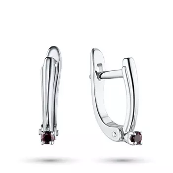 Серьги из серебра с гранатами э0606сг05151800