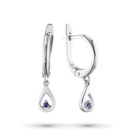 Серьги из серебра с гранатом э0606сг03152300