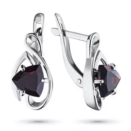 Серьги из серебра с гранатом э0606сг04200247